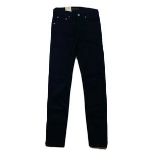 Nudie Jeans Hightop Hilde Black Stretch Organic Denim Jeans Size 28X28 NWT